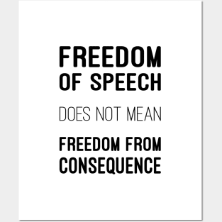 Freedom of Speech Posters and Art